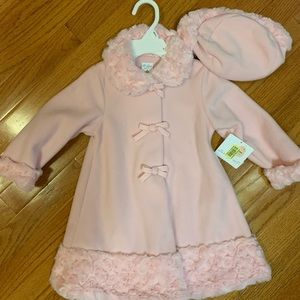 Girls winter coat and hat